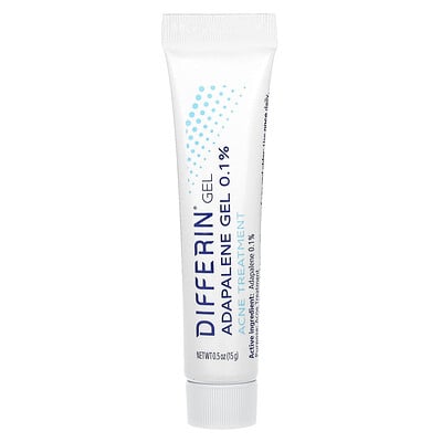 Adapalene Gel 0.1 % Acne Treatment, Fragrance Free, 0.5 Oz (15 G)