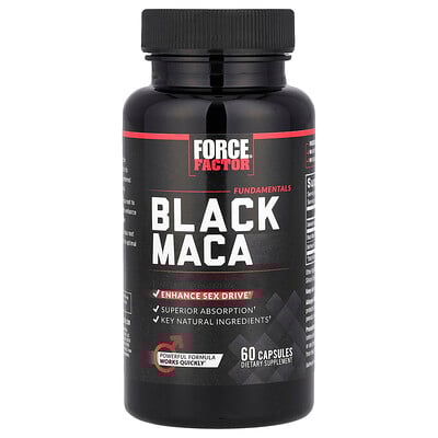 Fundamentals, Black Maca, 60 Capsules