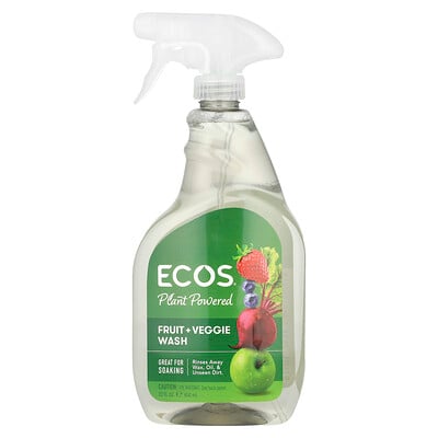 Plant Powered, Fruit + Veggie Wash, 22 Fl Oz (650 Ml)