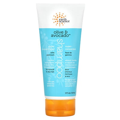 Super Concentrated Shampoo, Olive & Avocado, 6 Fl Oz (177 Ml)