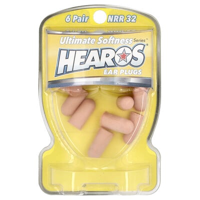 Ear Plugs, Ultimate Softness Series™, Nrr 32, 6 Pair