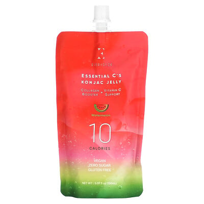 Essential C's Konjac Jelly, Watermelon, 5.07 Fl Oz (150 Ml)