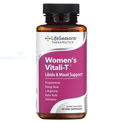 Women's Vitali-t, Libido & Mood Support, 70 Veg Capsules