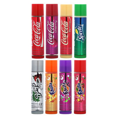 Coca-cola, Lip Balm, Assorted, 8 Pack, 0.14 Oz (4 G) Each