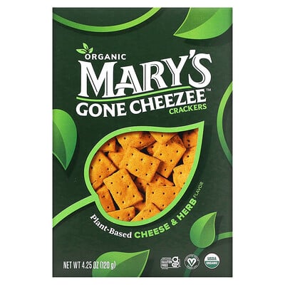 Mary's Gone Cheezee Plant-based Cheese & Herb, 4.25 Oz (120 G)