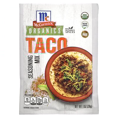Organic Seasoning Mix, Taco, 1 Oz (28 G)