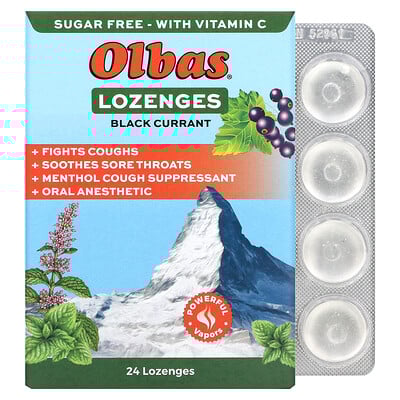 Lozenges, Black Currant, 24 Lozenges