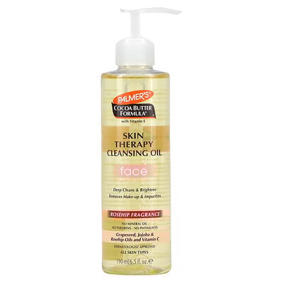 Cocoa Butter Formula With Vitamin E, Skin Therapy Cleansing Oil, Face, Rosehip, 6.5 Fl Oz (190 Ml)