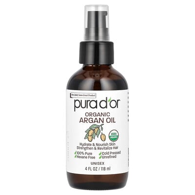 Organic Argan Oil, 4 Fl Oz (118 Ml)