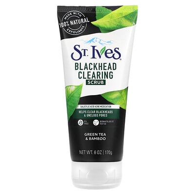 Blackhead Clearing Scrub, Green Tea & Bamboo, 6 Oz (170 G)