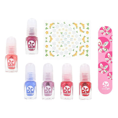Water-based Nail Polish, Mini Mani Kit, 8 Piece Kit