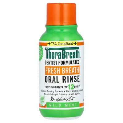 Fresh Breath Oral Rinse, Mild Mint, 3 Fl Oz (88.7 Ml)