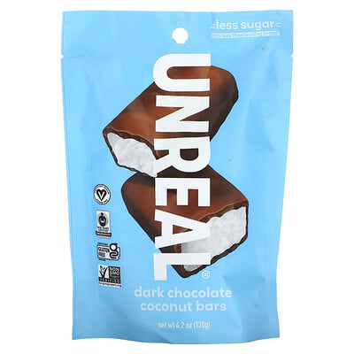 Dark Chocolate Coconut Bars, 4.2 Oz (120 G)