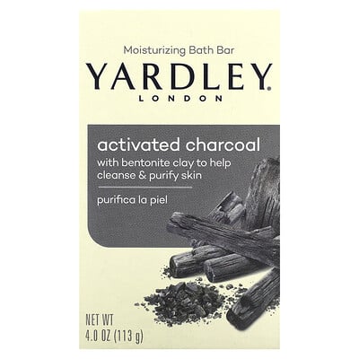 Moisturizing Bath Bar, Activated Charcoal, 4 Oz (113 G)