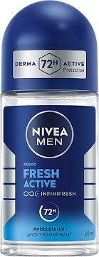 Nivea Fresh Active Anti-perspirant Deodorant Roll on for Men 48hr