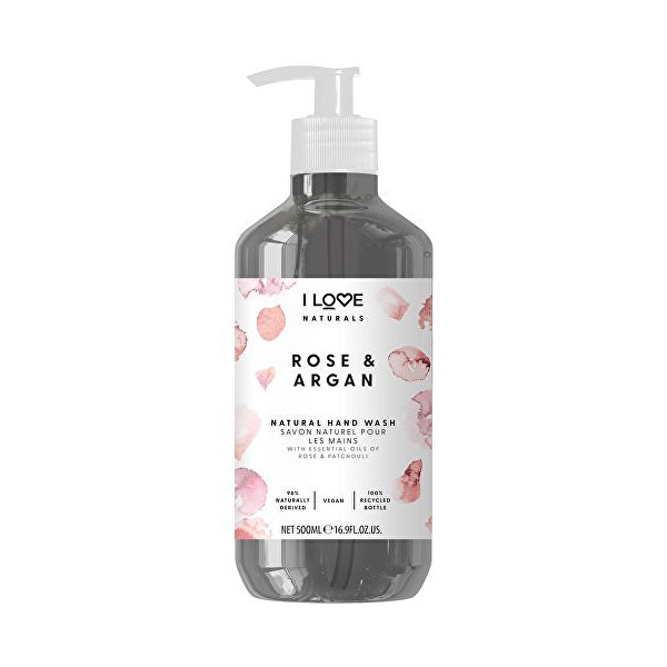 I Love, Naturals Collection, Rosa & Argan, Liquid Soap, for Hands, 500 Ml