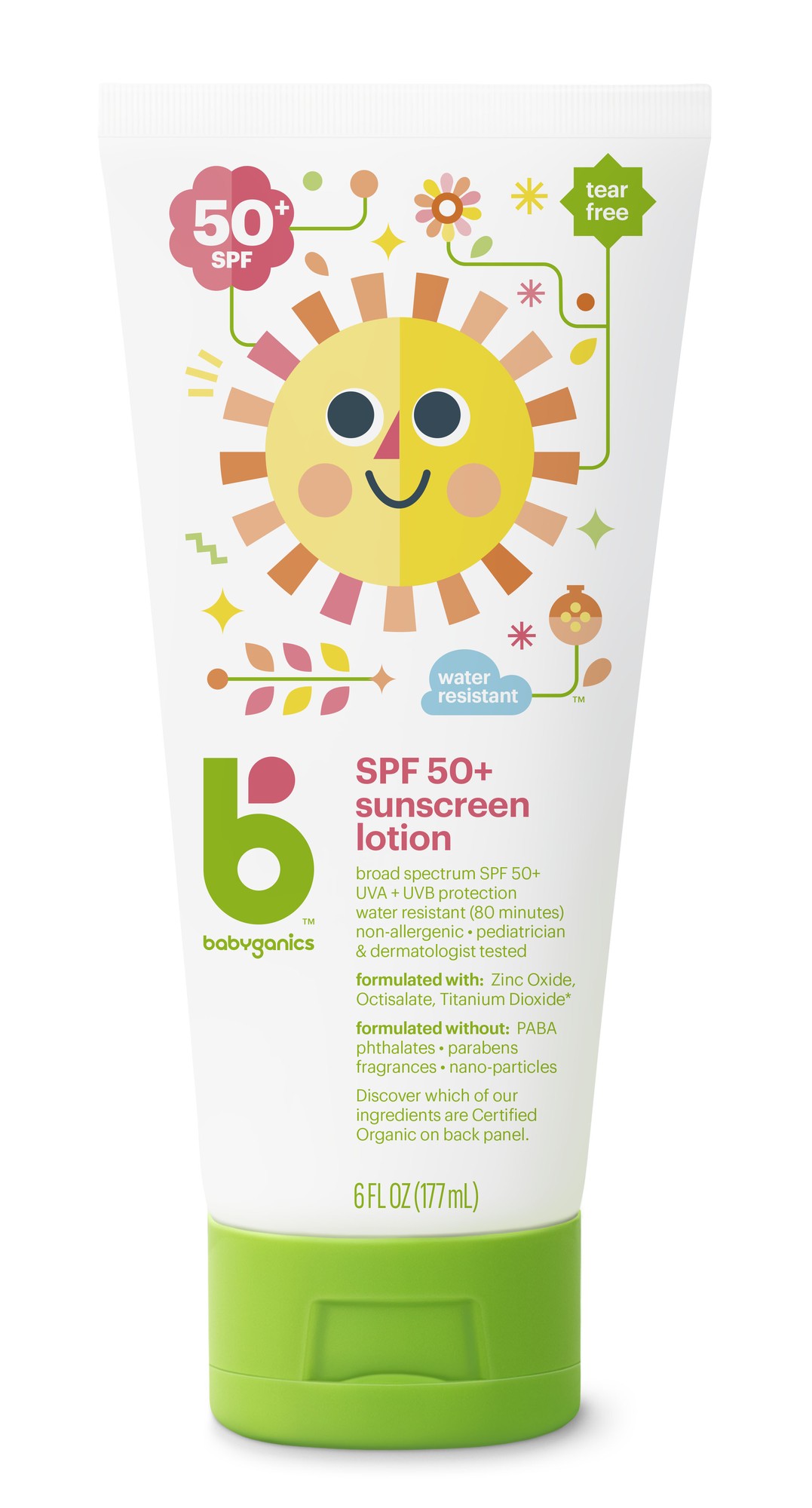 Cover-up Baby, Sunscreen for Face & Body, 50+ SPF, Waterproof, 6 Fl Oz (177 Ml)
