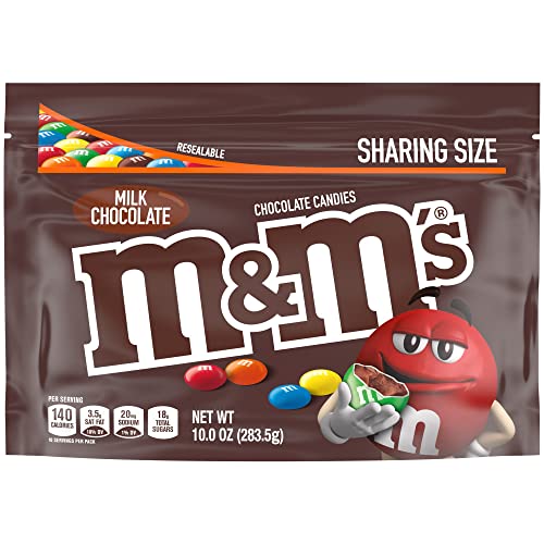 M&M's Milk Chocolate Candy Sharing Size Resealable Bag