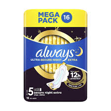 Serviettes Périodiques Ultra Night Extra (T5)