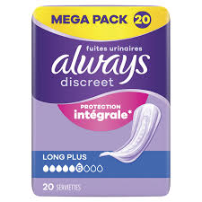 Serviettes pour Fuites Urinaires Long Plus