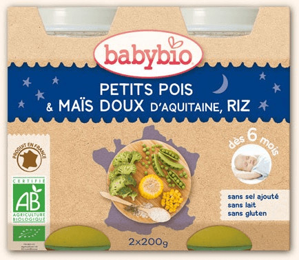 Bonne Nuit Petits Pois Riz 6m+
