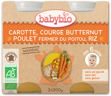 Carotte Courge Poulet 6m+
