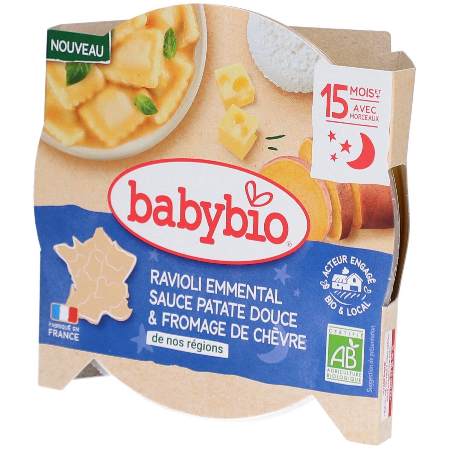 Ravioli Emmental & Chèvre 15m+