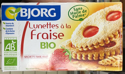 Biscuits Lunettes à la Fraise Bio