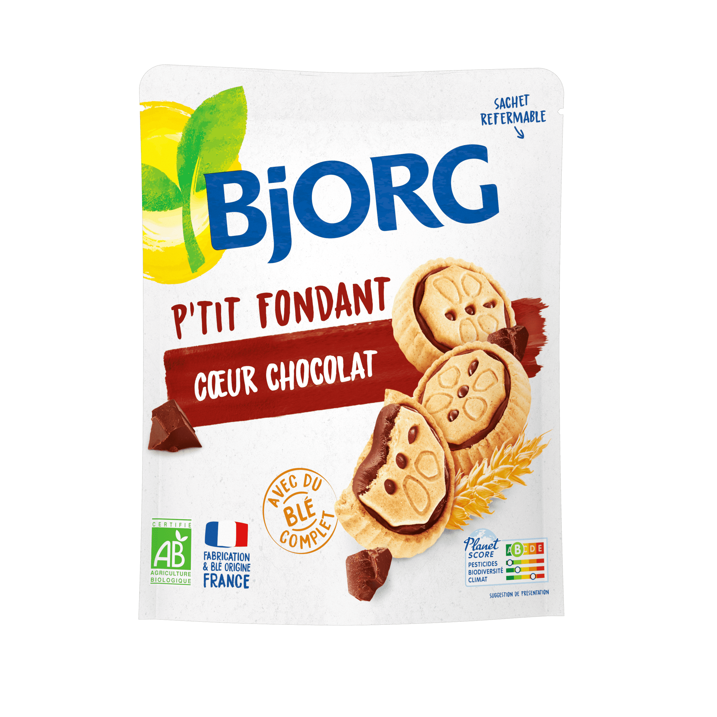 Biscuits Petit Fondant Cœur Chocolat Bio
