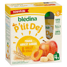 P'tit Déj Pomme Abricot Banane Millet Seigle 