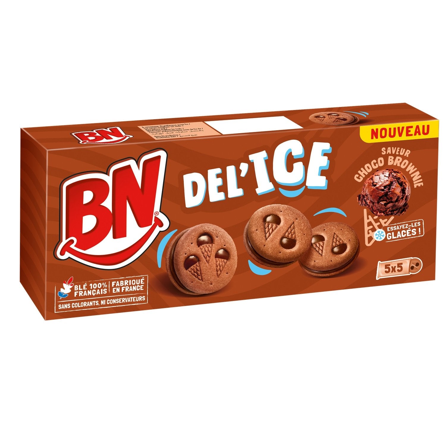 Glace Biscuits Brownie