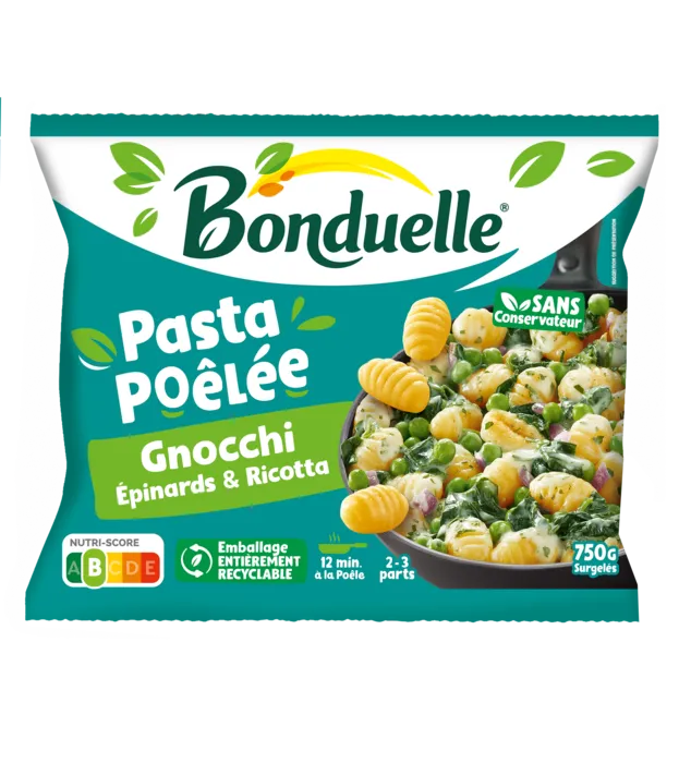 Pasta Poêlée Gnocchi Épinards