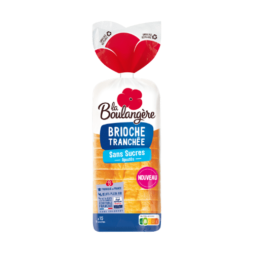 Brioche Tranchée sans Sucre Ajouté