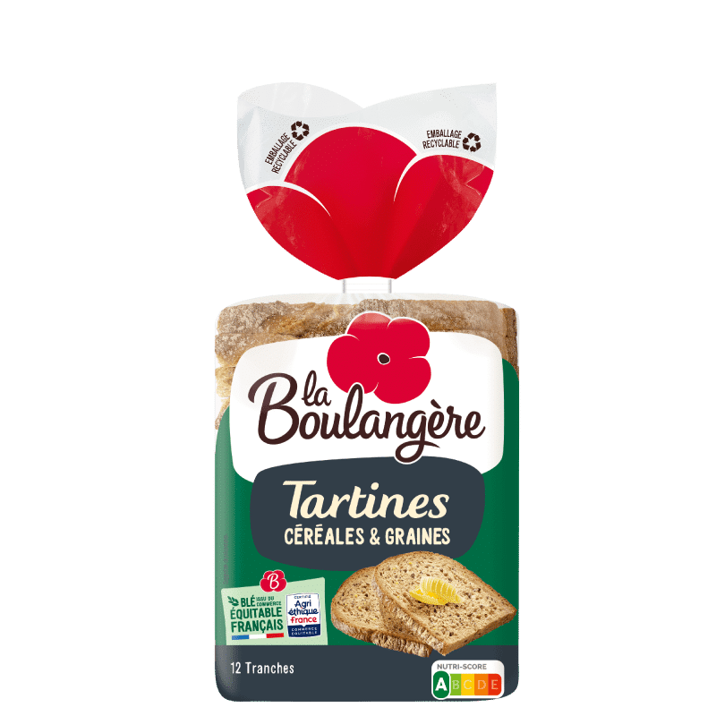 Tartines Céréales et Graines