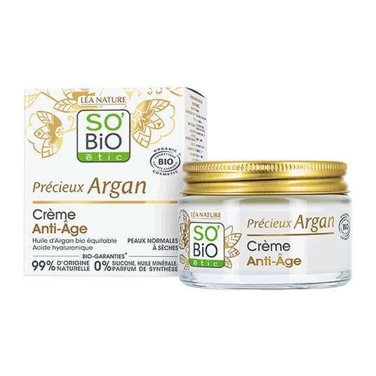 Crème Anti-Âge Jour Précieux Argan So'Bio