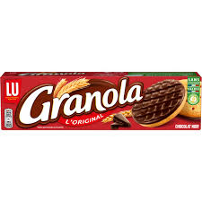 Sablés nappés chocolat noir Granola