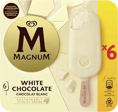 Bâtonnets Glacés Chocolat Blanc