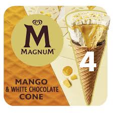Cônes Mangue & Chocolat Blanc