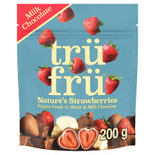 Fraises Enrobées Chocolat Blanc & Lait Trü Frü