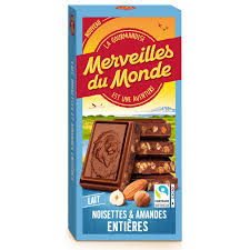 Tablette Chocolat Lait Noisettes & Amandes