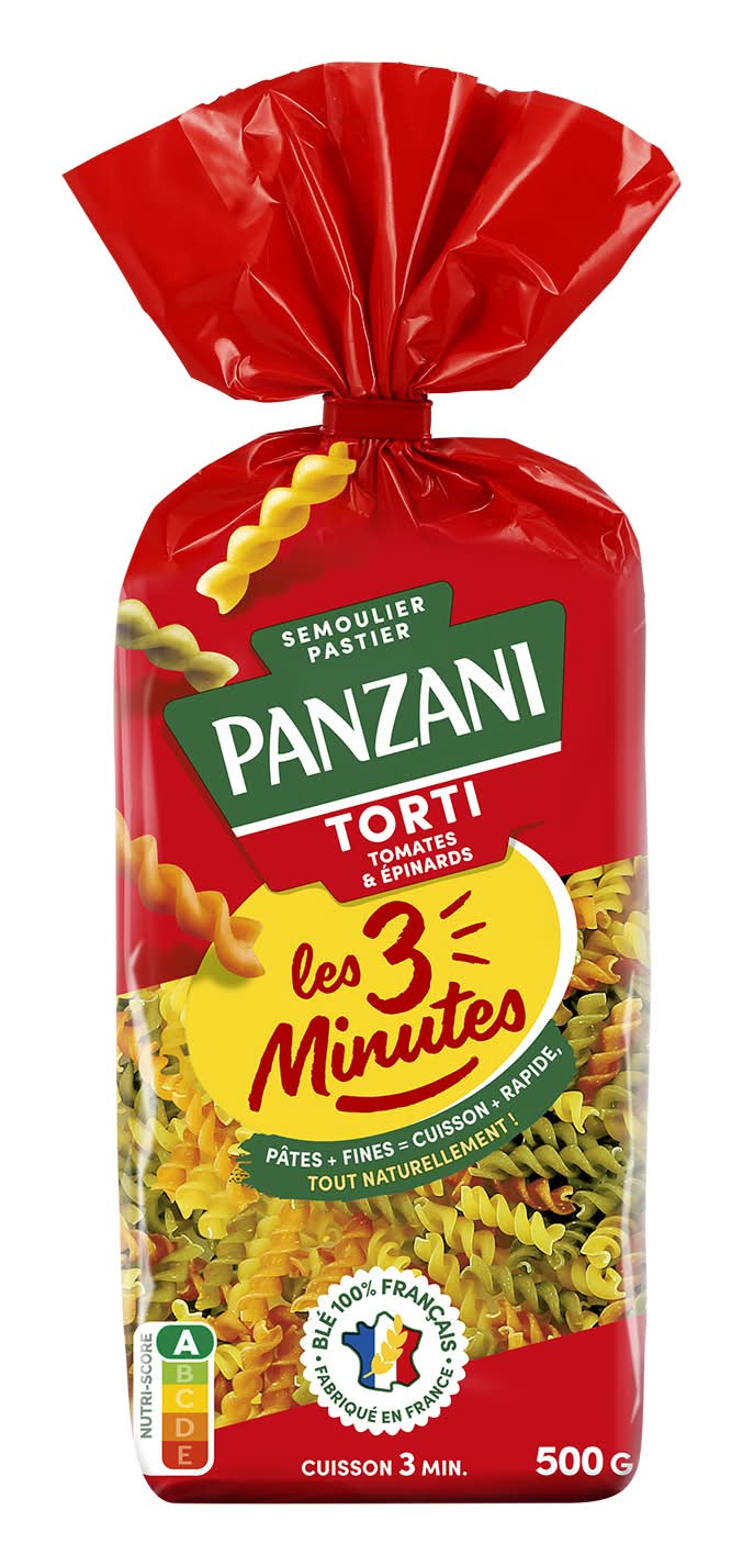 Pâtes Torti Tomates et Épinards