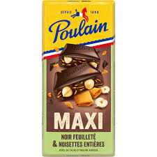 Tablette Chocolat Noir Feuilleté Noisettes