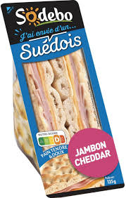 Sandwich Club Suédois Jambon Cheddar