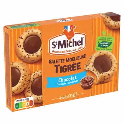 Galettes Moelleuses Tigrées Cœur Chocolat