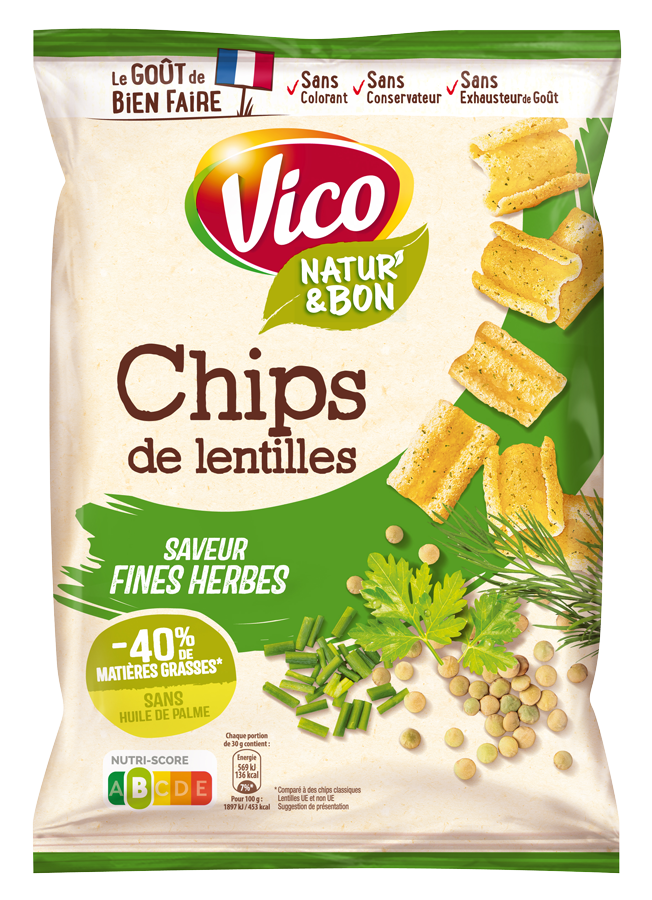 Chips de Lentilles Fines Herbes