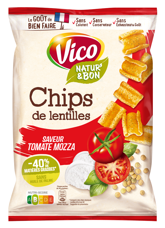 Chips de Lentilles Tomate Mozza