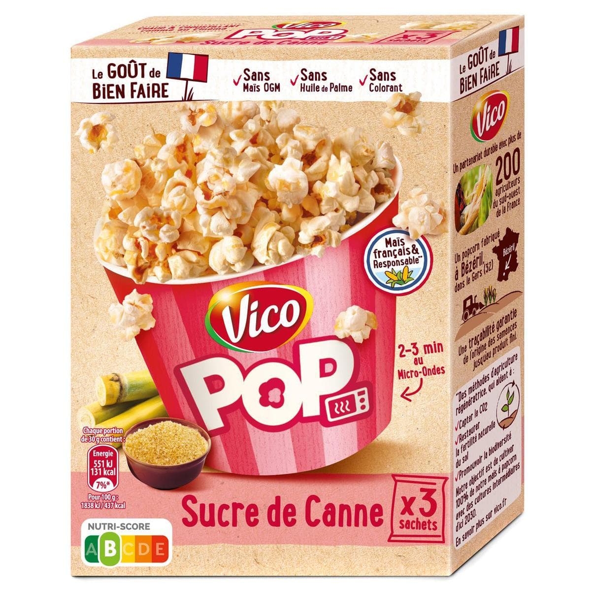 Pop Corn Micro-ondes Sucré