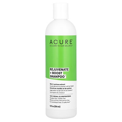 Rejuvenate + Boost Shampoo, All Hair Types, Mint & Quinoa Extract