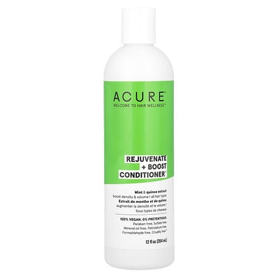 Rejuvenate + Boost Conditioner, All Hair Types, Mint & Quinoa Extract