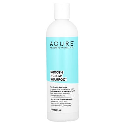 Smooth + Glow Shampoo, All Hair Types, Marula Oil & Shea Butter
